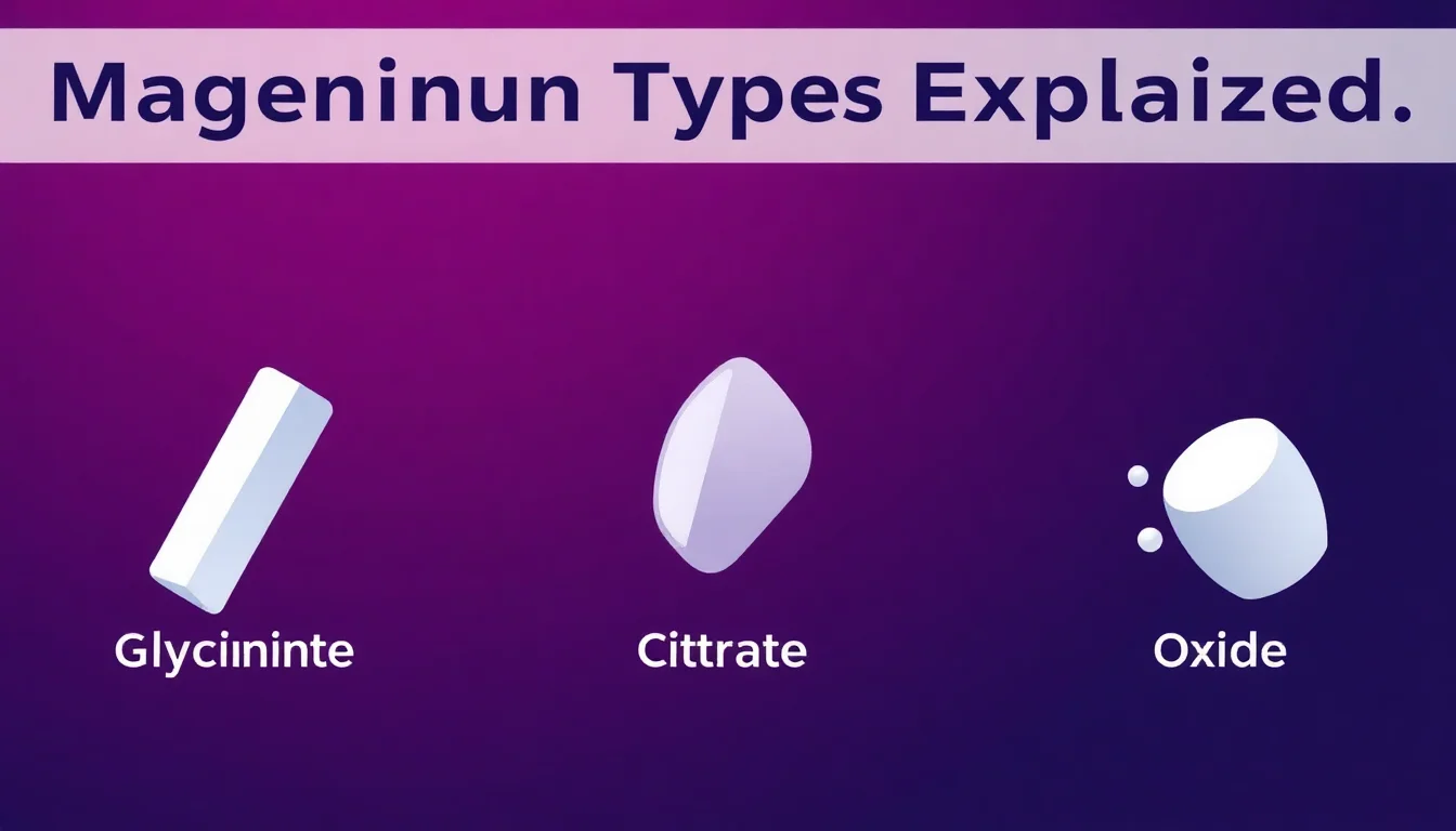 Magnesium Types: Glycinate vs. Citrate vs. Oxide Explained
